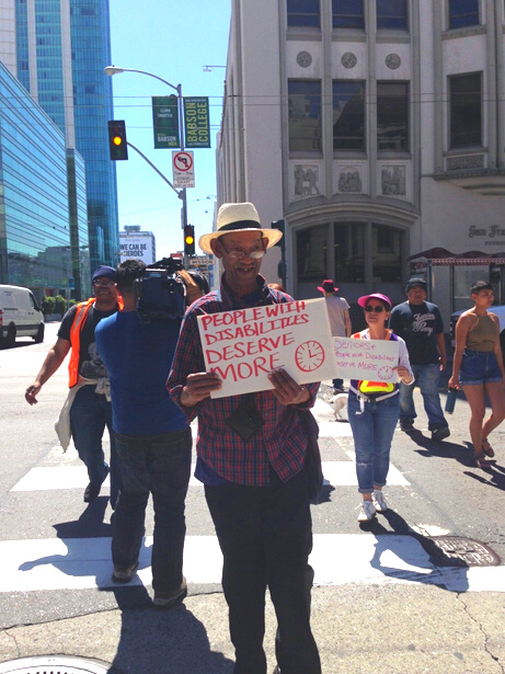 2018: SDA and partner organizations push the SFMTA to increase street crossing time in San Francisco. SDA also fights for voluntary mental health services rather than forced treatment and lifts up the voices of people with mental health disabilities.